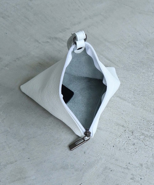 note et silence （ノートエシロンス）の「■Laboratorio Ｍariucchi　サンカクミニバッグ（ハンドバッグ・レディース・ホワイト/パープル・FREE）」の16枚目の写真