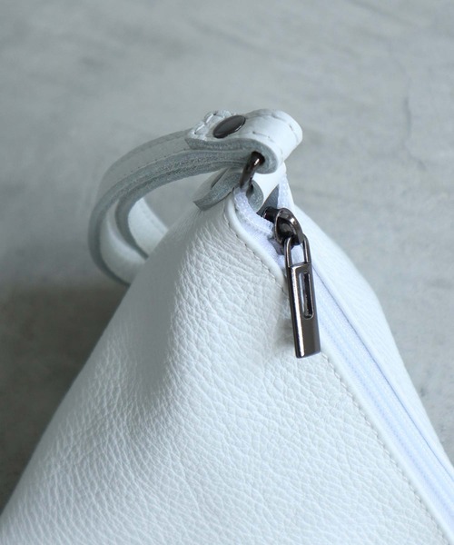 note et silence （ノートエシロンス）の「■Laboratorio Ｍariucchi　サンカクミニバッグ（ハンドバッグ・レディース・ホワイト/パープル・FREE）」の19枚目の写真