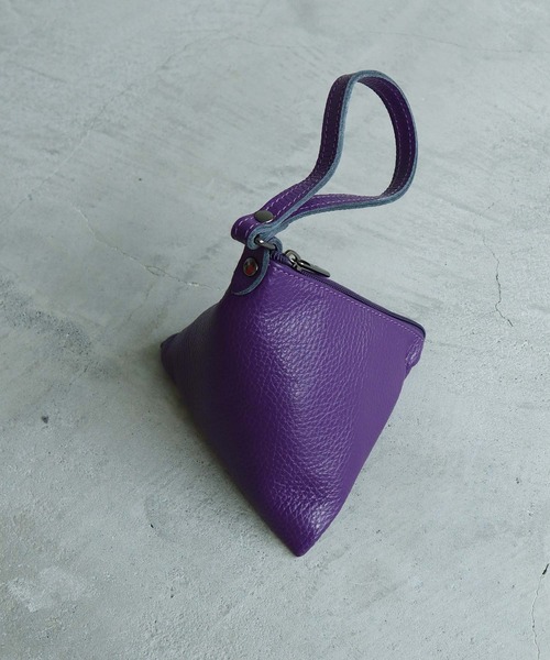 note et silence （ノートエシロンス）の「■Laboratorio Ｍariucchi　サンカクミニバッグ（ハンドバッグ・レディース・ホワイト/パープル・FREE）」の22枚目の写真