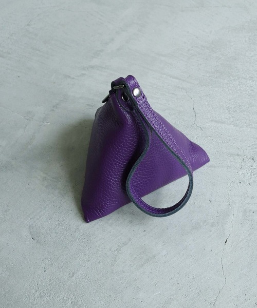 note et silence （ノートエシロンス）の「■Laboratorio Ｍariucchi　サンカクミニバッグ（ハンドバッグ・レディース・ホワイト/パープル・FREE）」の4枚目の写真