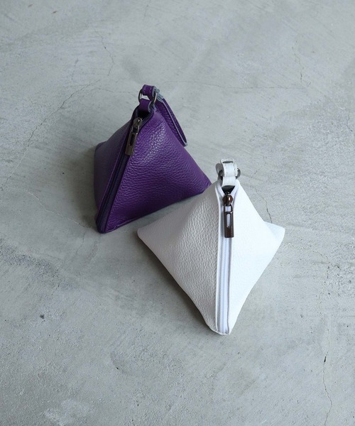 note et silence （ノートエシロンス）の「■Laboratorio Ｍariucchi　サンカクミニバッグ（ハンドバッグ・レディース・ホワイト/パープル・FREE）」の21枚目の写真