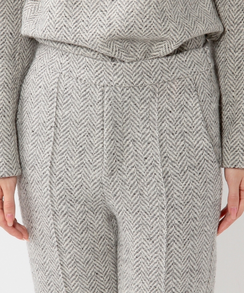 UNITED ARROWS（ユナイテッドアローズ）の「<VONDEL（ボンデル）>TWEED タックパンツ ◆（その他パンツ・レディース・ライトグレー/ダークグレー・フリー）」の4枚目の写真