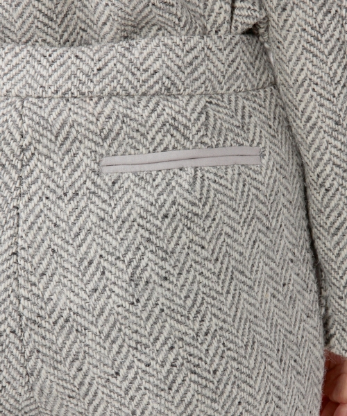 UNITED ARROWS（ユナイテッドアローズ）の「<VONDEL（ボンデル）>TWEED タックパンツ ◆（その他パンツ・レディース・ライトグレー/ダークグレー・フリー）」の6枚目の写真