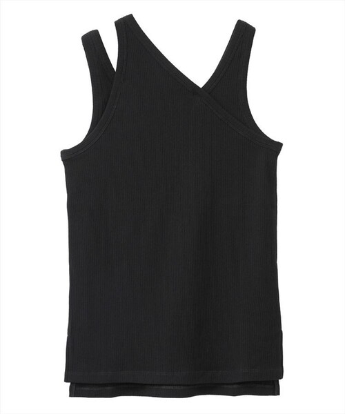 CLANE(クラネ)の「【CLANE(クラネ)】ワンショルダーレイヤードタンクトップ 11105-2002(Tシャツ/カットソー・レディース・ブラック/アイボリー・1)」の16枚目の写真
