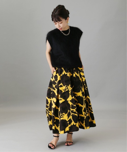 VERMEIL  par  iena    フラワープリントスカート VERMEIL par iena（ヴェルメイユパーイエナ）の「コットン