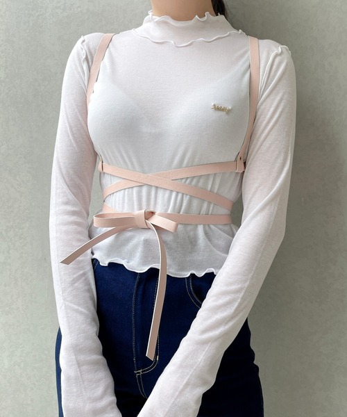 lilLilly（リルリリー）の「レザーリボンハーネス（ベルト・レディース・ブラック/レッド/ホワイト/ピンク/ブルー・FREE）」の21枚目の写真