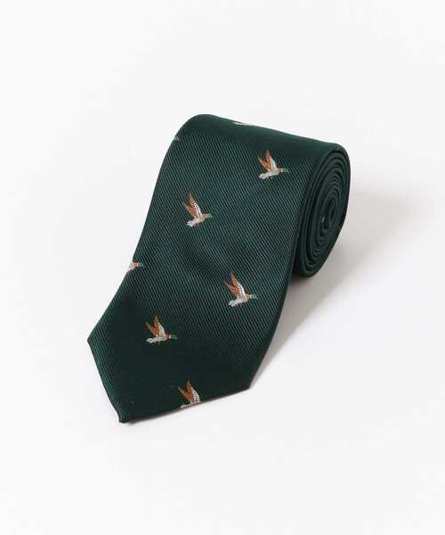 URBAN RESEARCH DOORS（アーバンリサーチドアーズ）の「LIFE STYLE TAILOR　モチーフシルクタイ4（ネクタイ・メンズ・ブラック/グリーン・FREE）」の2枚目の写真