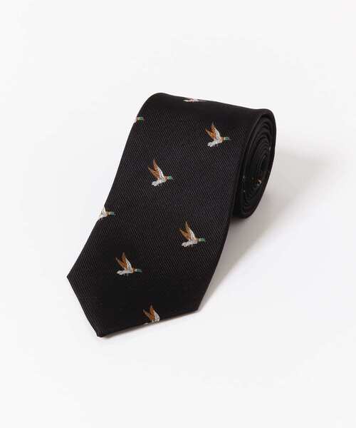 URBAN RESEARCH DOORS（アーバンリサーチドアーズ）の「LIFE STYLE TAILOR　モチーフシルクタイ4（ネクタイ・メンズ・ブラック/グリーン・FREE）」の5枚目の写真