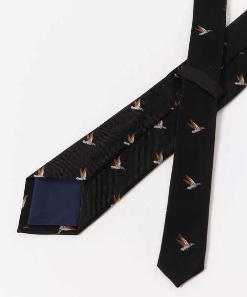 URBAN RESEARCH DOORS（アーバンリサーチドアーズ）の「LIFE STYLE TAILOR　モチーフシルクタイ4（ネクタイ・メンズ・ブラック/グリーン・FREE）」の6枚目の写真