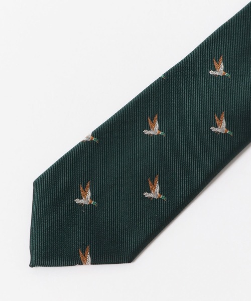 URBAN RESEARCH DOORS（アーバンリサーチドアーズ）の「LIFE STYLE TAILOR　モチーフシルクタイ4（ネクタイ・メンズ・ブラック/グリーン・FREE）」の4枚目の写真