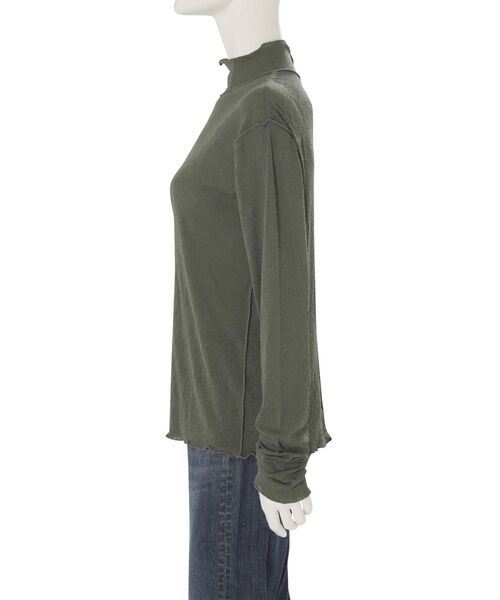 Ungrid（アングリッド）の「ハイネックシアースラブロングスリーブTee（Tシャツ/カットソー・レディース・ブラック/グリーン/オフホワイト・FREE）」の14枚目の写真