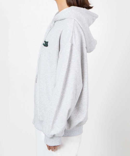 WEGO（ウィゴー）の「WEGO/ビッグシルエットジップパーカー（パーカー・レディース・ダークグリーン/ブルー/アイボリー/オートミール・FREE）」の15枚目の写真