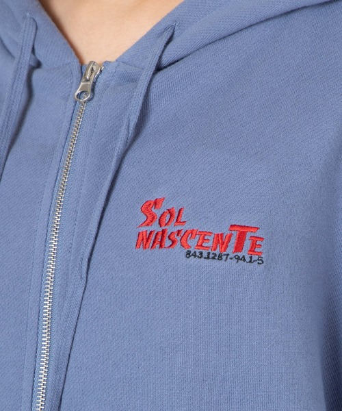 WEGO（ウィゴー）の「WEGO/ビッグシルエットジップパーカー（パーカー・レディース・ダークグリーン/ブルー/アイボリー/オートミール・FREE）」の7枚目の写真