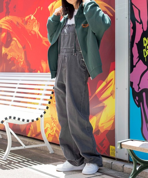 WEGO（ウィゴー）の「WEGO/ビッグシルエットジップパーカー（パーカー・レディース・ダークグリーン/ブルー/アイボリー/オートミール・FREE）」の10枚目の写真