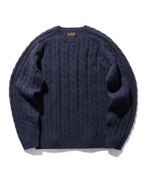 BEAMS PLUS | BEAMS PLUS / 5ゲージ ケーブル クルーネック ニット(ニット/セーター)