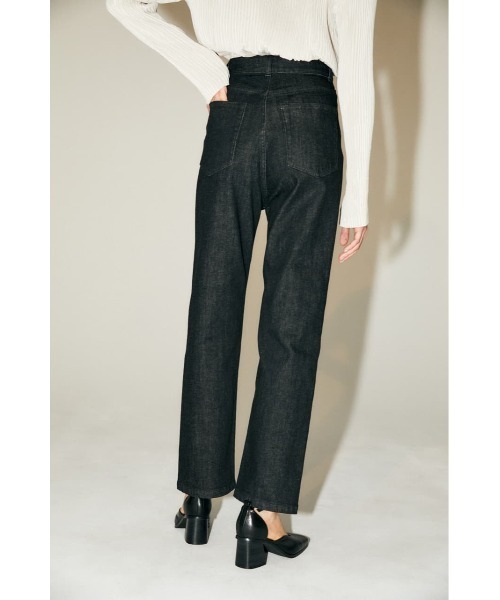 M_（エムアンダーバー）の「【M_】HW STRETCH STRAIGHT（デニムパンツ・レディース・アイボリー/ブラック・24inch/25inch/26inch/27inch）」の17枚目の写真