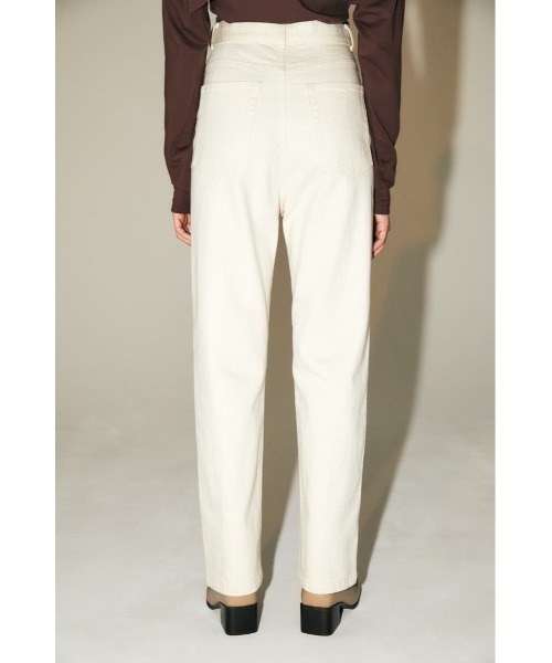 M_（エムアンダーバー）の「【M_】HW STRETCH STRAIGHT（デニムパンツ・レディース・アイボリー/ブラック・24inch/25inch/26inch/27inch）」の6枚目の写真