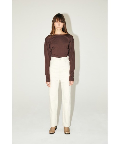 M_（エムアンダーバー）の「【M_】HW STRETCH STRAIGHT（デニムパンツ・レディース・アイボリー/ブラック・24inch/25inch/26inch/27inch）」の10枚目の写真