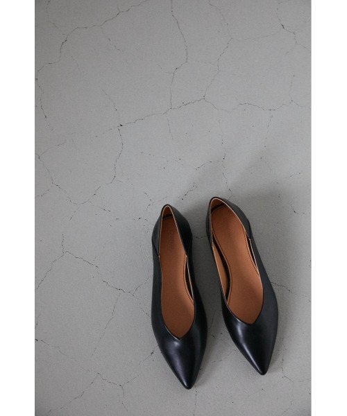 STYLEMIXER（スタイルミキサー）の「Vｶｯﾄﾌﾗｯﾄｼｭｰｽﾞ（パンプス・レディース・バーガンディー/ブラック/ベージュ・MEDIUM/LARGE/SMALL）」の19枚目の写真