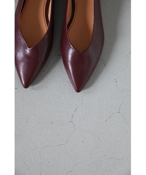 STYLEMIXER（スタイルミキサー）の「Vｶｯﾄﾌﾗｯﾄｼｭｰｽﾞ（パンプス・レディース・バーガンディー/ブラック/ベージュ・MEDIUM/LARGE/SMALL）」の12枚目の写真