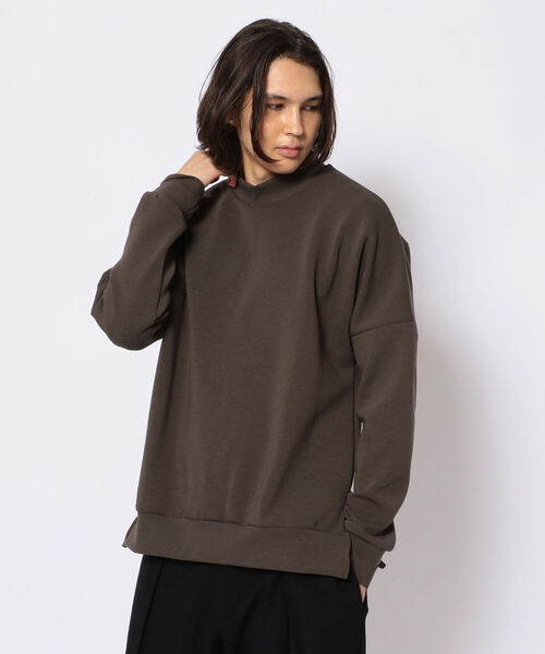 OURET（オーレット）の「OURET (オーレット)ハイネックドルマンプルオーバー（Tシャツ/カットソー・メンズ・ブラック/チャコール・1/3/2）」の2枚目の写真