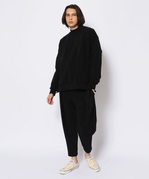 OURET（オーレット）の「OURET (オーレット)ハイネックドルマンプルオーバー（Tシャツ/カットソー・メンズ・ブラック/チャコール・1/3/2）」の8枚目の写真