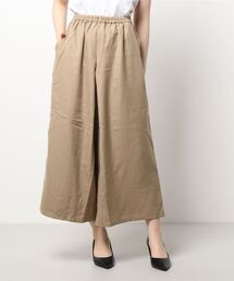 Samansa Mos2 blue | タックフレアパンツ(その他パンツ)