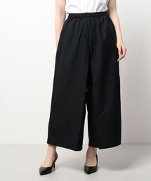Samansa Mos2 blue | タックフレアパンツ(その他パンツ)