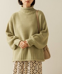 ANGIE | カノコハイネックニットプルオーバー(ニット/セーター)