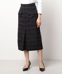 Te chichi CLASSIC | フラップポケットチェックタイトスカート(スカート)