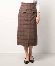 Te chichi CLASSIC（テチチクラシック）の「フラップポケットチェックタイトスカート（スカート）」