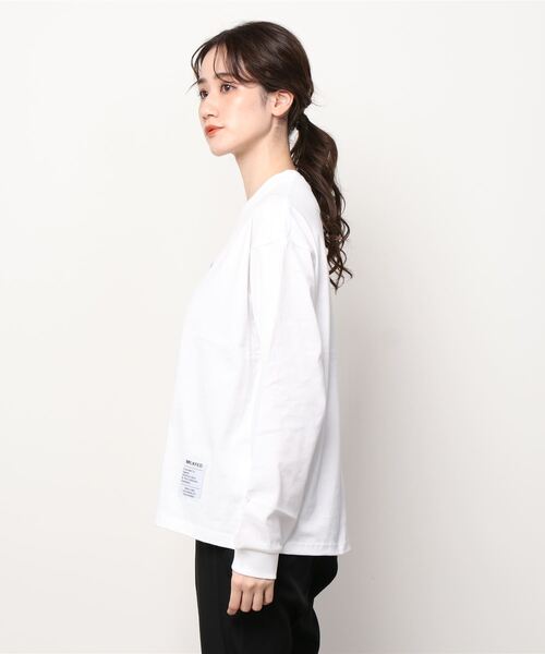 MILKFED.（ミルクフェド）の「BASIC ICING L/S TEE（Tシャツ/カットソー・レディース・ホワイト/オフホワイト/ライトパープル/ブラック/チャコールグレー/ネイビー/ベージュ/ライトグリーン・MEDIUM/SMALL）」の13枚目の写真