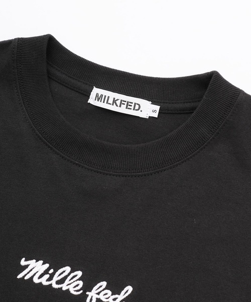 MILKFED.（ミルクフェド）の「BASIC ICING L/S TEE（Tシャツ/カットソー・レディース・ホワイト/オフホワイト/ライトパープル/ブラック/チャコールグレー/ネイビー/ベージュ/ライトグリーン・MEDIUM/SMALL）」の15枚目の写真