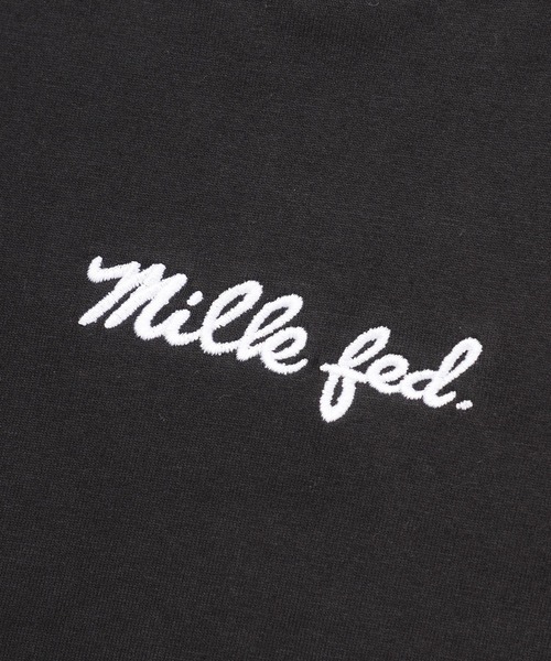 MILKFED.（ミルクフェド）の「BASIC ICING L/S TEE（Tシャツ/カットソー・レディース・ホワイト/オフホワイト/ライトパープル/ブラック/チャコールグレー/ネイビー/ベージュ/ライトグリーン・MEDIUM/SMALL）」の9枚目の写真