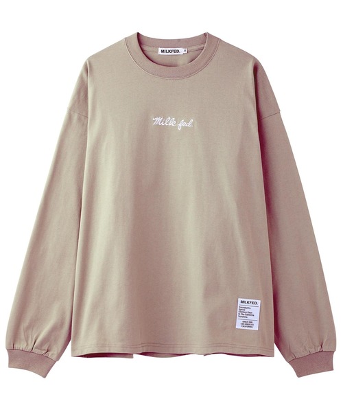 MILKFED.（ミルクフェド）の「BASIC ICING L/S TEE（Tシャツ/カットソー・レディース・ホワイト/オフホワイト/ライトパープル/ブラック/チャコールグレー/ネイビー/ベージュ/ライトグリーン・MEDIUM/SMALL）」の16枚目の写真