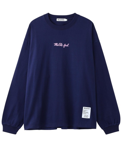 MILKFED.（ミルクフェド）の「BASIC ICING L/S TEE（Tシャツ/カットソー・レディース・ホワイト/オフホワイト/ライトパープル/ブラック/チャコールグレー/ネイビー/ベージュ/ライトグリーン・MEDIUM/SMALL）」の22枚目の写真