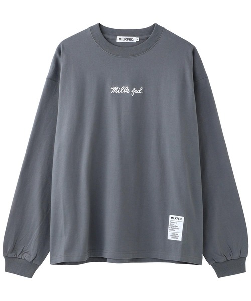 MILKFED.（ミルクフェド）の「BASIC ICING L/S TEE（Tシャツ/カットソー・レディース・ホワイト/オフホワイト/ライトパープル/ブラック/チャコールグレー/ネイビー/ベージュ/ライトグリーン・MEDIUM/SMALL）」の21枚目の写真