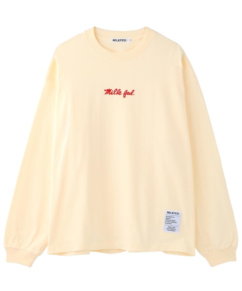 MILKFED.（ミルクフェド）の「BASIC ICING L/S TEE（Tシャツ/カットソー・レディース・ホワイト/オフホワイト/ライトパープル/ブラック/チャコールグレー/ネイビー/ベージュ/ライトグリーン・MEDIUM/SMALL）」の19枚目の写真