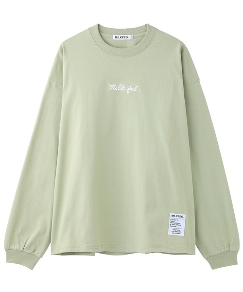 MILKFED.（ミルクフェド）の「BASIC ICING L/S TEE（Tシャツ/カットソー・レディース・ホワイト/オフホワイト/ライトパープル/ブラック/チャコールグレー/ネイビー/ベージュ/ライトグリーン・MEDIUM/SMALL）」の18枚目の写真