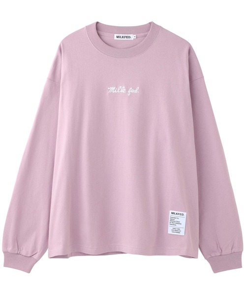 MILKFED.（ミルクフェド）の「BASIC ICING L/S TEE（Tシャツ/カットソー・レディース・ホワイト/オフホワイト/ライトパープル/ブラック/チャコールグレー/ネイビー/ベージュ/ライトグリーン・MEDIUM/SMALL）」の17枚目の写真