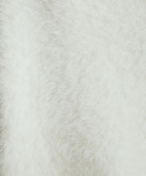 MADEMOISELLE ROPE'(マドモアゼル ロペ)の「ハートボタンフェザーカーディガン(カーディガン/ボレロ・レディース・ホワイト/ブラック/ピンク・38)」の20枚目の写真