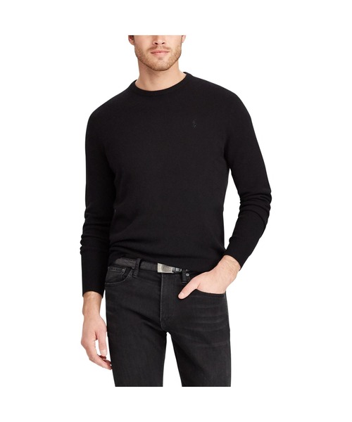 POLO RALPH LAUREN（ポロ ラルフ ローレン）の「メリノウール クルーネック セーター（ニット/セーター・メンズ・ブラック系1・XS/XXL/S/M/L/XL）」の5枚目の写真