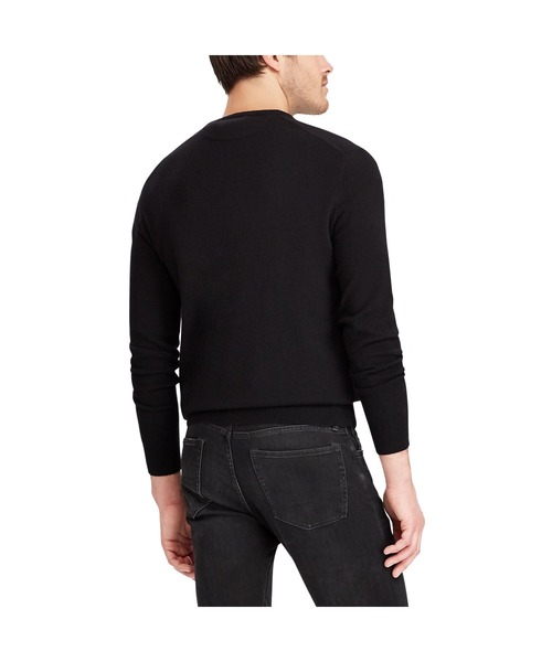 POLO RALPH LAUREN（ポロ ラルフ ローレン）の「メリノウール クルーネック セーター（ニット/セーター・メンズ・ブラック系1・XS/XXL/S/M/L/XL）」の6枚目の写真