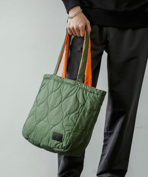 coen（コーエン）の「C.M.Sキルティングトートバッグ（トートバッグ・メンズ・ブラック/オリーブ・FREE）」の16枚目の写真