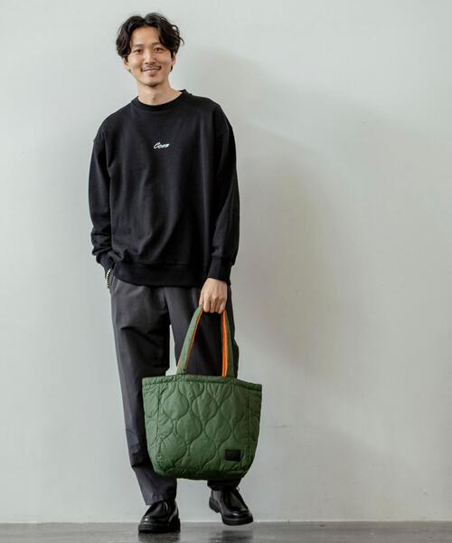 coen（コーエン）の「C.M.Sキルティングトートバッグ（トートバッグ・メンズ・ブラック/オリーブ・FREE）」の14枚目の写真