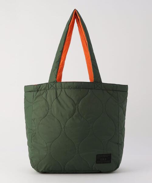 coen（コーエン）の「C.M.Sキルティングトートバッグ（トートバッグ・メンズ・ブラック/オリーブ・FREE）」の8枚目の写真
