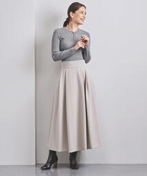 <UNITED ARROWS>T/R タック ボリューム スカート B◆