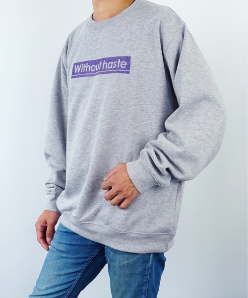 Burner(バーナー)の「【GROOVY STORE】裏起毛ロゴプリントトレーナー(スウェット・メンズ・ブラック/レッド/ホワイト/グレー・M/L/LL)」の7枚目の写真