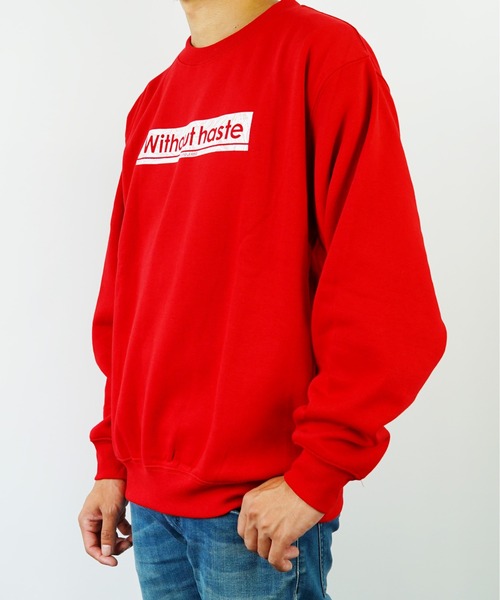 Burner(バーナー)の「【GROOVY STORE】裏起毛ロゴプリントトレーナー(スウェット・メンズ・ブラック/レッド/ホワイト/グレー・M/L/LL)」の14枚目の写真