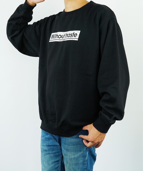 Burner(バーナー)の「【GROOVY STORE】裏起毛ロゴプリントトレーナー(スウェット・メンズ・ブラック/レッド/ホワイト/グレー・M/L/LL)」の10枚目の写真